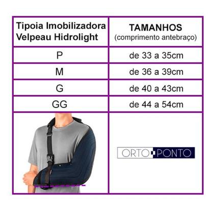 Imagem de Tipóia modelo Velpeau bilateral Hidrolight    P - M - G