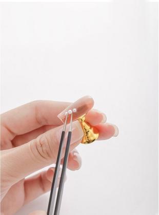 Imagem de Tips Soft Gel Transparente Matte Unha Postiça Quadrada C/500