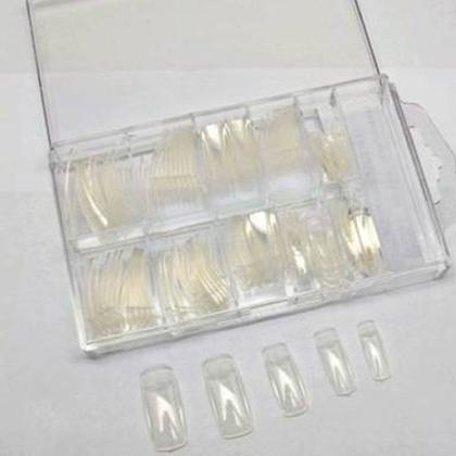 Imagem de Tips Unhas Postiças 100 Unid p/ Alongamento Extensão de Unha