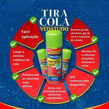 Imagem de Tira Cola em Spray Removedor Vedatudo 100ml DRYKO