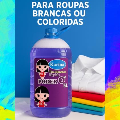 Imagem de Tira Manchas Líquido Galão 5L Karina Poder O2