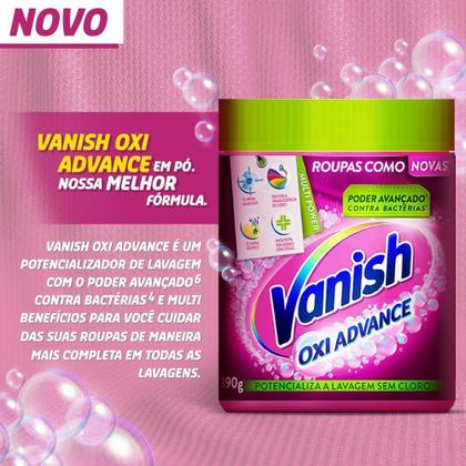 Imagem de Tira Manchas Po Vanish Oxi Advance 390g Roupas Coloridas