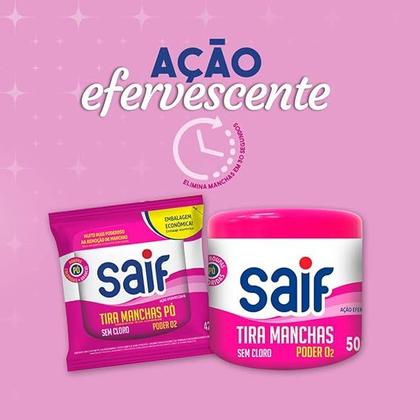 Imagem de Tira Manchas Sem Cloro Poder O2 Refil Pó 420g Saif