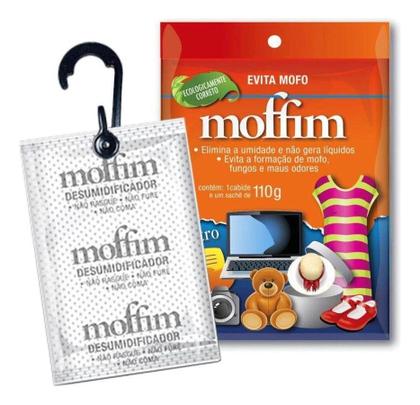 Imagem de Tira Umidade Eliminador De Odor Mofo Moffim 12 Sachês 110g