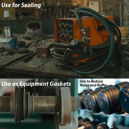 Imagem de Tiras de borracha autoadesivas de neoprene 8 mm x 80 mm x 3 m