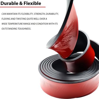 Imagem de Tiras de borracha autoadesivas de neoprene 8 mm x 80 mm x 3 m