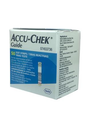 Imagem de Tiras Medidor Glicemia Accu Check Guide 50 Unidades