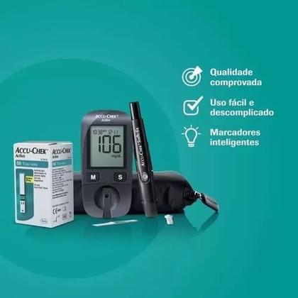 Imagem de Tiras Para Medição de Glicose Accu-Chek Active 50 Un - Roche
