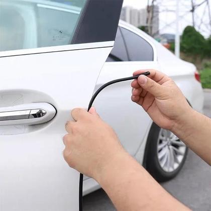 Imagem de Tiras Protetoras de Borracha para Porta de Carro - 5m de PVC Transparente