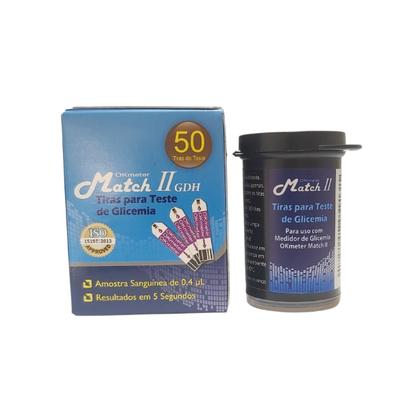 Imagem de TIRAS Reagentes MATCH II - OK METER c/50 Un