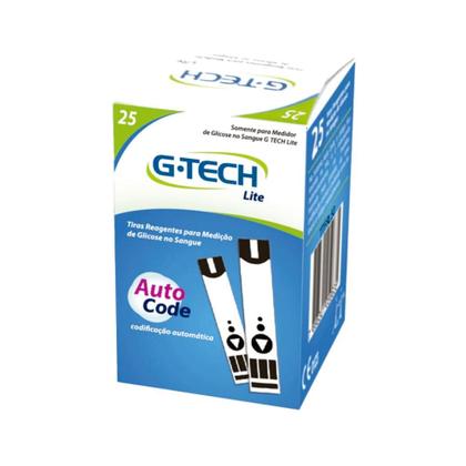 Imagem de Tiras Reagentes Medidor Glicemia G-Tech Free Lite 25 Unidades