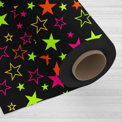 Imagem de TNT Estampado 1,40M 40G Especial Estrela Neon BO-25MTS