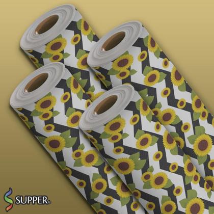 Imagem de TNT Estampado Floral Girassol 1,40M 40G - Rolo de 25 Metros