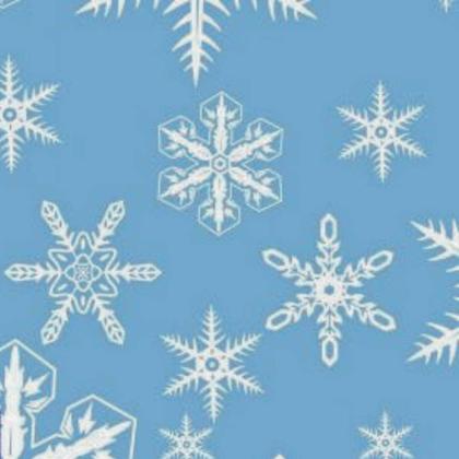 Imagem de Tnt Estampado -  Neve Branca Azul Bebe