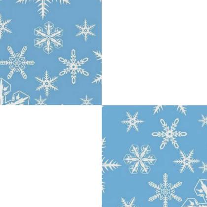 Imagem de Tnt Estampado -  Neve Branca Azul Bebe