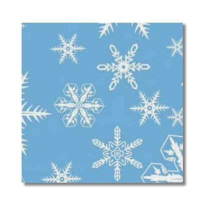 Imagem de Tnt Estampado -  Neve Branca Azul Bebe