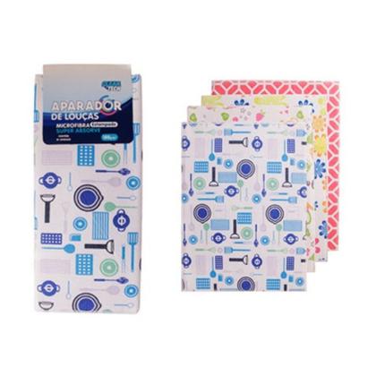 Imagem de Toalha Aparador de Louças Microfibra Estampada 38cm x 50cm