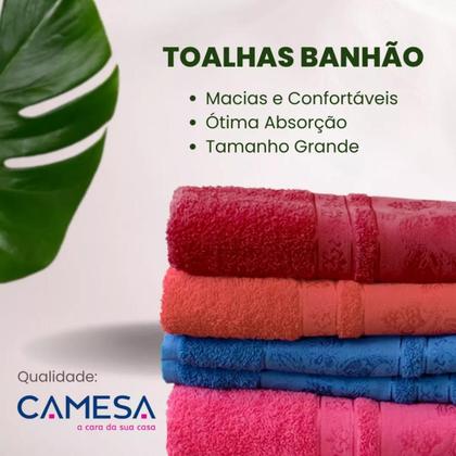 Imagem de Toalha Banhão Camesa Pandora 75x150cm 98% Algodão 2% Viscose