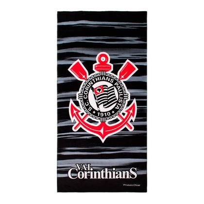 Imagem de Toalha Banho Aveludada Corinthians 70x140cm Buettner