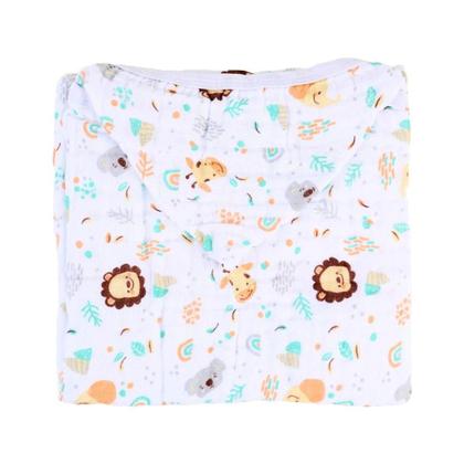 Imagem de Toalha Banho Bebê Soft Fralda c/ Capuz 85cm x85cm -Baby Gijo
