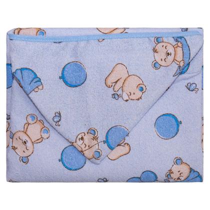 Imagem de Toalha Banho Bebe Toalha C/ Forro Fralda 70x90cm Bercinho