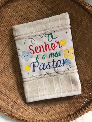 Imagem de Toalha Bordada Lembrancinha Presente O Senhor é Meu Pastor