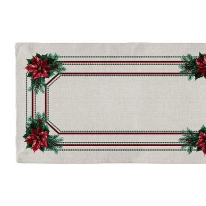 Imagem de Toalha Caminho Mesa Natalino Petalas Natal 530059 43X141Cm