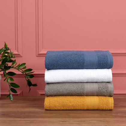 Imagem de Toalha De Banho 100% Algodão Macia Alta Absorção Felpuda 1 Peça
