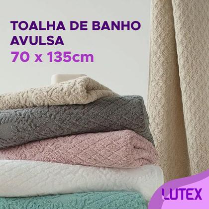 Imagem de Toalha de Banho Avulsa Buddemeyer 100% Algodão Fibra Longa Jacquard 70 x 135 - Felpuda Macia Grossa