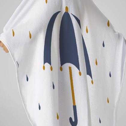 Imagem de Toalha De Banho Baby Com Capuz Tecebem Estampada Kinder Zoe Branca