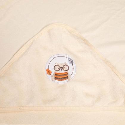 Imagem de Toalha De Banho Bebê Atoalhada Com Capuz Bosque Papi