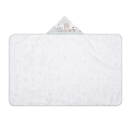 Imagem de Toalha de Banho Bebê Com Capuz e Forro de Fralda 100% Algodão Papi