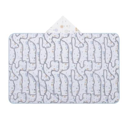 Imagem de Toalha de Banho Bebê Com Capuz e Forro de Fralda 100% Algodão Papi