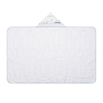 Imagem de Toalha de Banho Bebê Com Capuz e Forro de Fralda 100% Algodão Papi