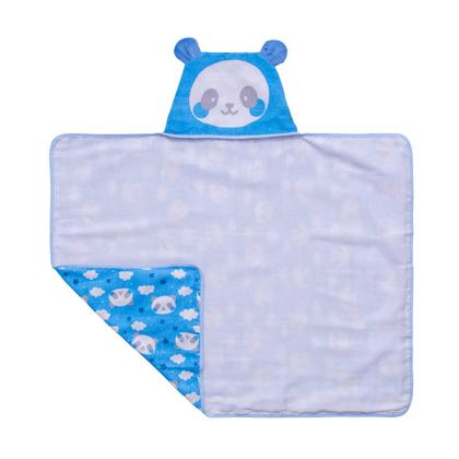 Imagem de Toalha de banho bebê estampada c/ capuz bichinhos-baby joy
