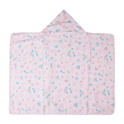 Imagem de Toalha De Banho Bebê Felpa C/Capuz e Forro de Fralda Karinho 100% Algodão