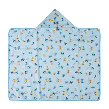 Imagem de Toalha De Banho Bebê Felpa C/Capuz e Forro de Fralda Karinho 100% Algodão