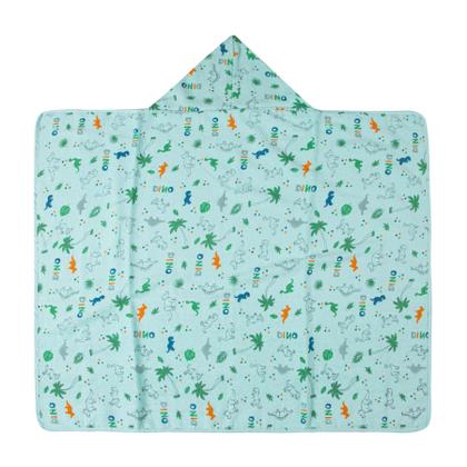 Imagem de Toalha de banho Bebê Felpuda 100% Algodão Com Forro de Fralda e Capuz - Karinho