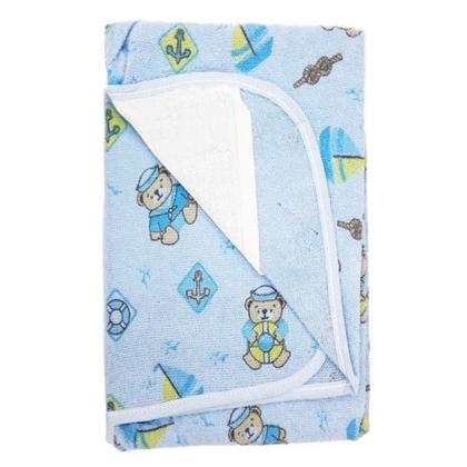 Imagem de Toalha De Banho Bebe Felpuda Forrada de Fralda com Capuz Enxoval Recém Nascido 100% Algodão