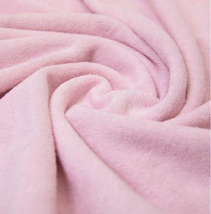 Imagem de Toalha De Banho Bebê Forrada C/ Capuz Bordado Rosa Papi