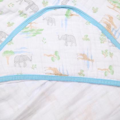 Imagem de Toalha de Banho Bebê Fralda SOFT 100% Algodão 80x80cm C/ Capuz Papi