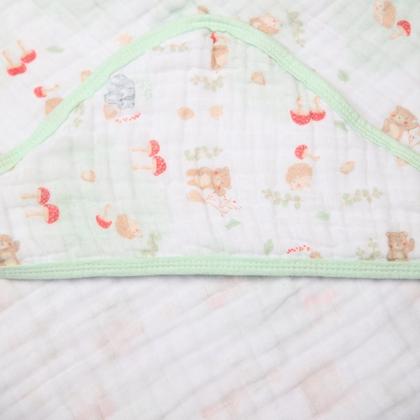 Imagem de Toalha de Banho Bebê Fralda SOFT 100% Algodão 80x80cm C/ Capuz Papi