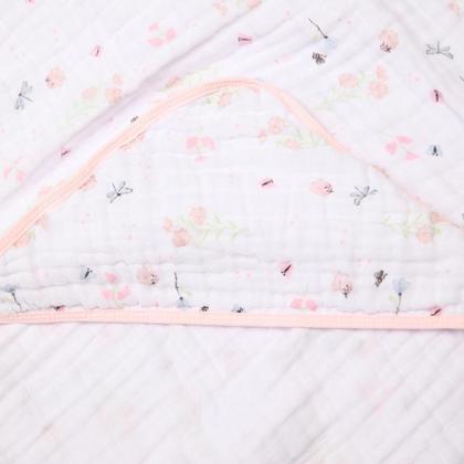 Imagem de Toalha de Banho Bebê Fralda Soft 100% Algodão 80x80cm C/ Capuz Papi