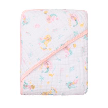 Imagem de Toalha de Banho Bebê Fralda Soft 100% Algodão 80x80cm C/ Capuz Papi