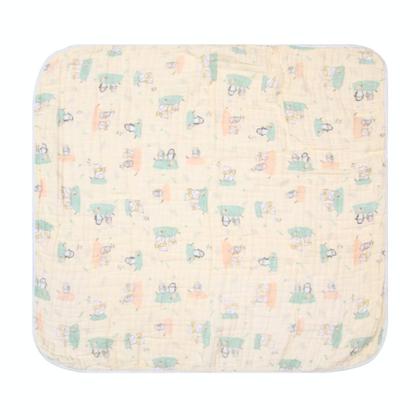 Imagem de Toalha de Banho Bebê Fralda Soft 100% Algodão 80x80cm C/ Capuz Papi