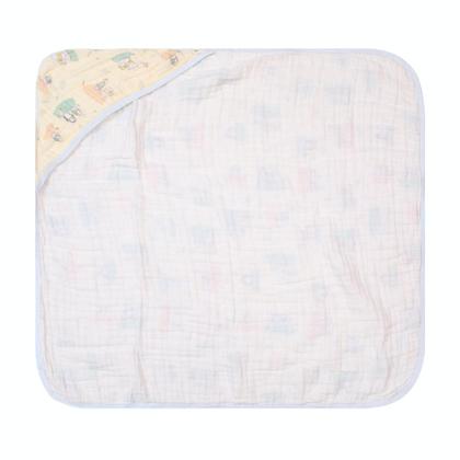 Imagem de Toalha de Banho Bebê Fralda Soft 100% Algodão 80x80cm C/ Capuz Papi