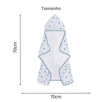 Imagem de Toalha de Banho Bebê Infantil com Capuz 3 Pano de Boca Babete toalha de Boca  Estampas Sortidas, Macio e Antialérgico