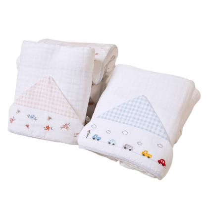 Imagem de Toalha de Banho Bebê SOFT 100% Algodão 3 camadas de fralda c/capuz 90X75CM Bordado