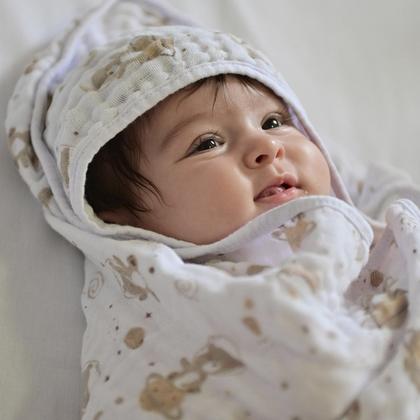 Imagem de Toalha de Banho Bebê Soft 2 Camada de Fralda Bublim