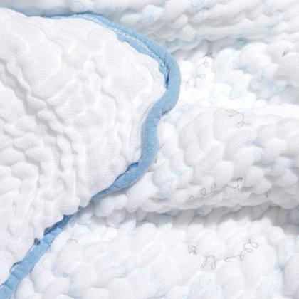 Imagem de Toalha De Banho Bebê Soft Com Capuz Avião Azul Papi